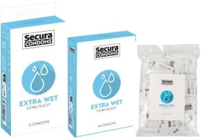 Secura Extra Wet - extra lubrikované kondómy